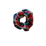 The Bardot Scrunchie in Navy Stewart Tartan