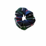 The Bardot Scrunchie in Mistletoe Plaid