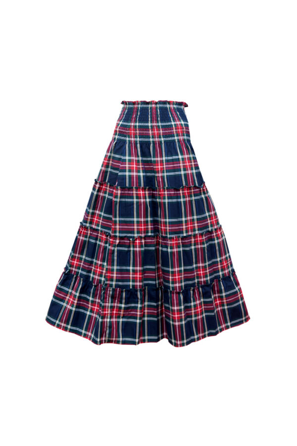 Jane in Navy Stewart Tartan
