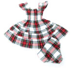 The Mini Elisabeth in White Stewart Tartan