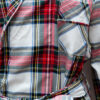 The Deborah Robe In White Stewart Tartan
